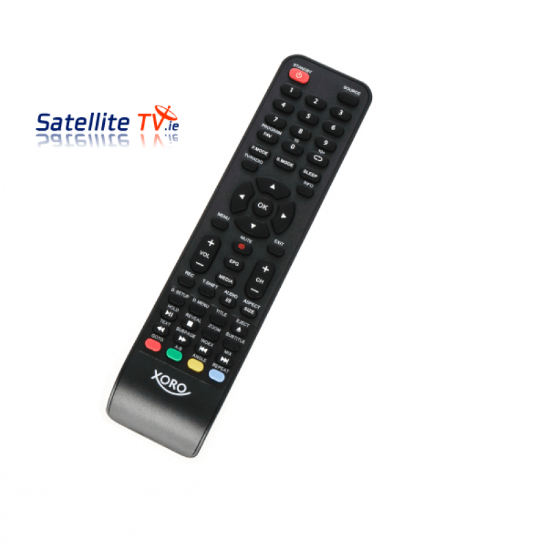 Xoro HTC 1946 LED DVD Saorview + Satellite TV Remote Control